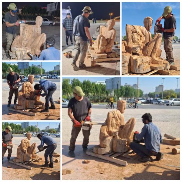 ساخت المان محمدالدوره به یاد کودکان مظلوم غزه در ساحل بوشهر